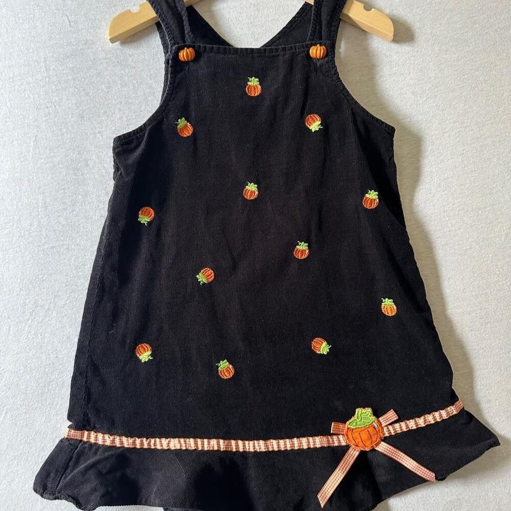 Gymboree Women's Black and Orange Dress